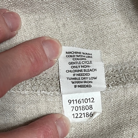 J. Jill 100% Linen Khaki Stretch Waist Shorts Size Small - Picture 9 of 11